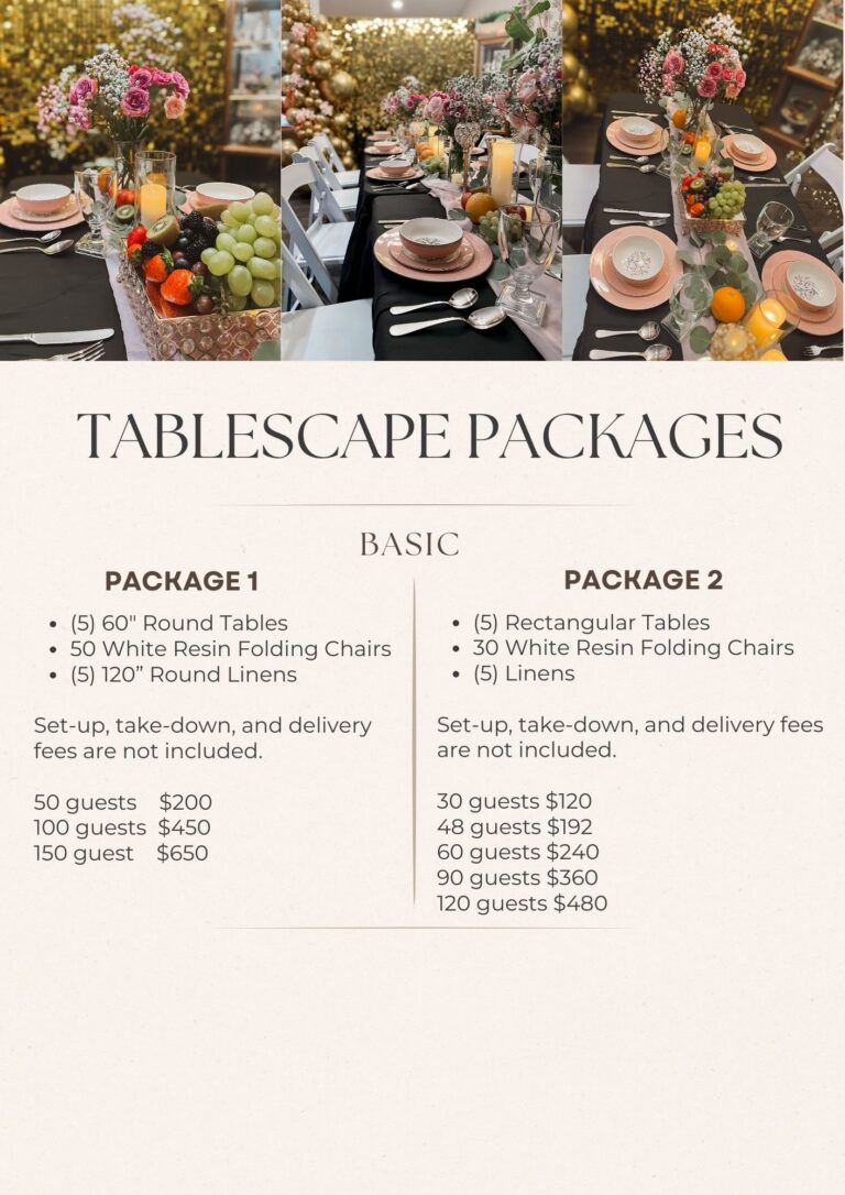 Basic Tablescape Packages