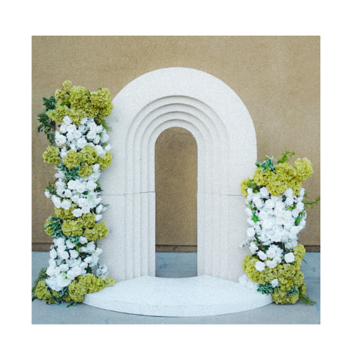 3D Arch with Broken Flower Arch - $500