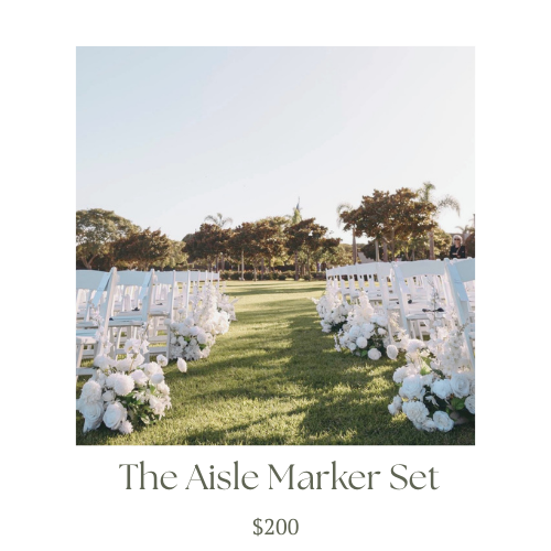 Set of 6 aisle markers