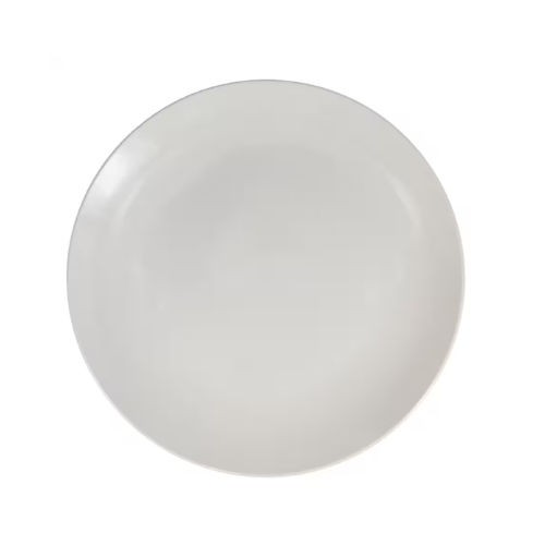 White Ceramic Dinner Plate - S1.50